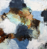 Blue elements II (80x80cm)