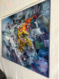 Morning of Tomorrow (80x60cm) - Danish Gallery - Moderne, abstrakte malerier. Online galleri med original, unik kunst til din bolig. 