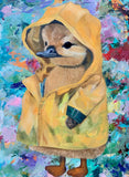 Raining duck (60x80cm)