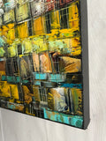 When the City Awakens II (50x50cm) - Danish Gallery - Moderne, abstrakte malerier. Online galleri med original, unik kunst til din bolig. 