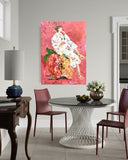 Apple fashion (50x70cm) - Danish Gallery - Moderne, abstrakte malerier. Online galleri med original, unik kunst til din bolig. 
