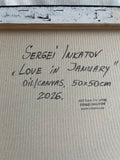 Love in January (50x50cm) - Danish Gallery - Moderne, abstrakte malerier. Online galleri med original, unik kunst til din bolig. 