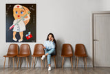 My Danish nurse (80x100cm) - Danish Gallery - Moderne, abstrakte malerier. Online galleri med original, unik kunst til din bolig. 