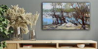 Flood on the river (70x40cm)