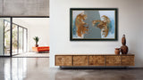 Balance Point II (150x100cm) - Danish Gallery - Moderne, abstrakte malerier. Online galleri med original, unik kunst til din bolig. 