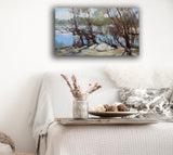 Flood on the river (70x40cm)