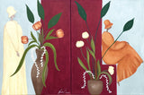 A cozy day among the scent of flowers I + II (60x40cm)