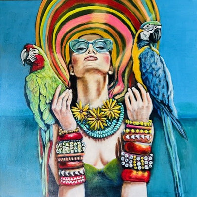 Sjov med farver (100x100cm)