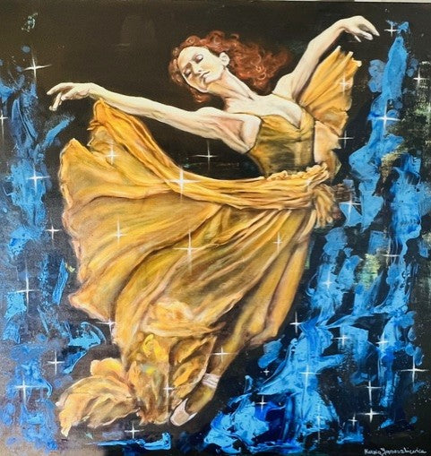 Spin in dance (100x100cm)