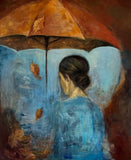 Dancing leaves (100x120cm)