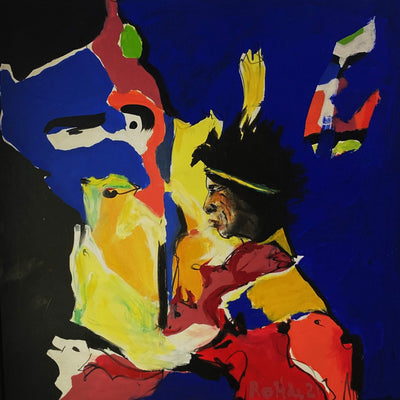 Oops, where did you come from? (82x82cm)