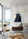 The lady (90x120cm) - Danish Gallery - Moderne, abstrakte malerier. Online galleri med original, unik kunst til din bolig. 
