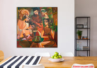 Incognito party (90x90cm)