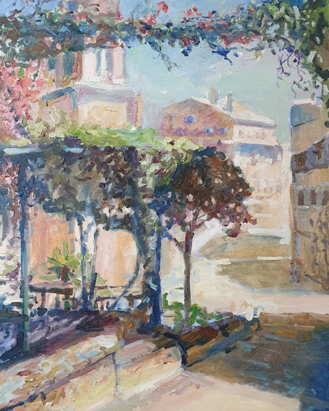 Shadowed terrace (50x70cm)