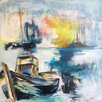 Overdue boat I (60x60cm)