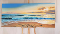 Feet in the sand (180x80cm)