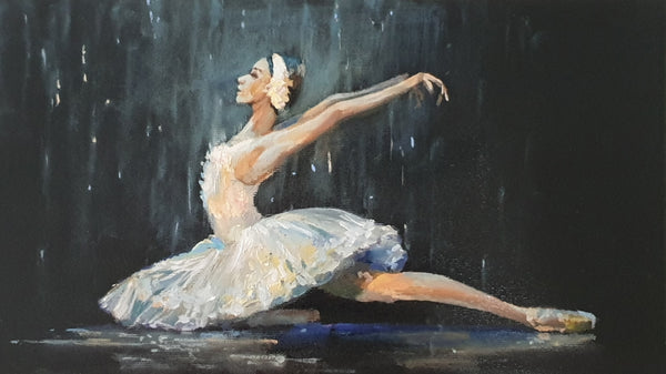 The swan's levitation (35x20cm)