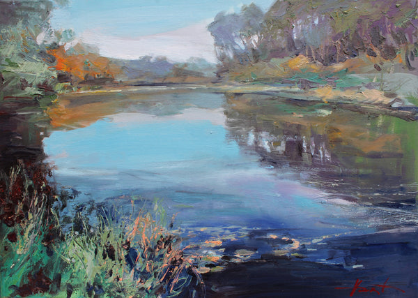 Autumn by the river (70x50cm)