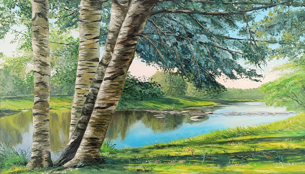 Birch branch (120x70cm)