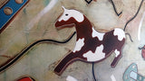 Cavalli e bisonti - a tribut to cave painting (100x80cm)