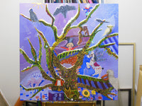 The wish tree (100x100cm)