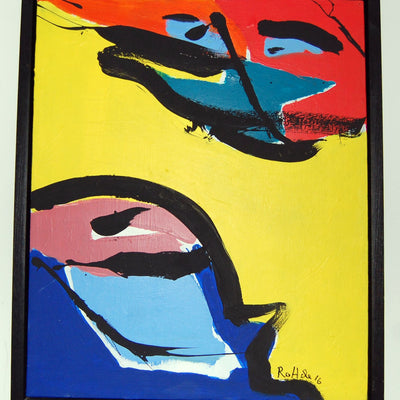 Dialogue between top and bottom ( 55x65 cm )