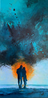 Deep blue day (50x100cm)