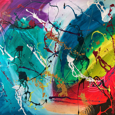 Ending on a high note (150x120cm)