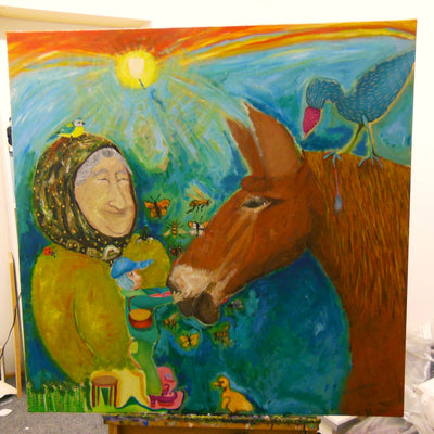 The horse whisperer (100x100cm)