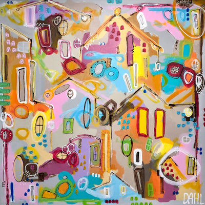 Livsglæde (80x80cm)