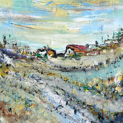 Landskabskomposition nr. 2319 (40x40cm)