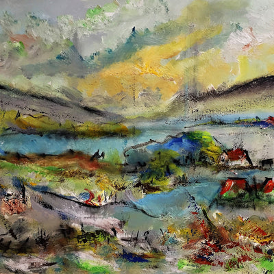 Landskabskomposition nr. 2330 (80x60cm)