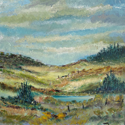 Landskabskomposition nr. 2519 (60x60cm)