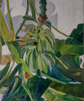 Bananaflower by the house wall II (50x60cm)