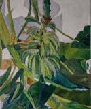 Bananaflower by the house wall II (50x60cm)