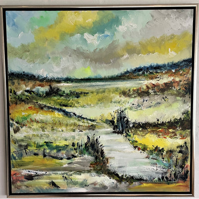 Landskabskomposition nr. 2524 (80x80cm)