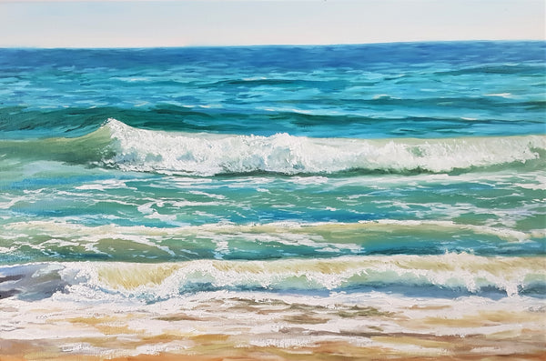 In holiday waves (90x60cm)