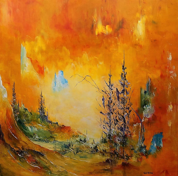 Light's way ( 90x90 cm )