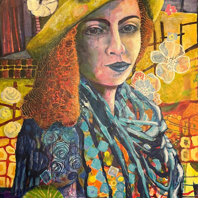 My yellow hat (50x90cm)