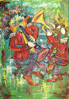 Clarinet and trumpet (70x100cm)