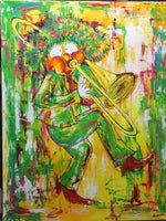 Draw trumpet (90x100cm)