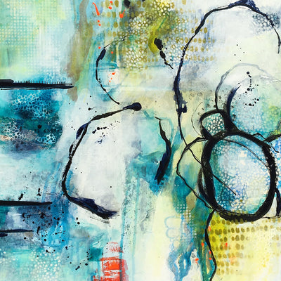 Blå minder (50x60 cm)
