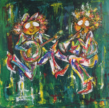 Banjo and Clarinet (100x100cm)