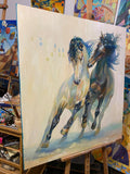 Horses (90x100cm)