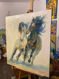 Horses (90x100cm)