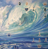 Chess surfing (90x90cm)