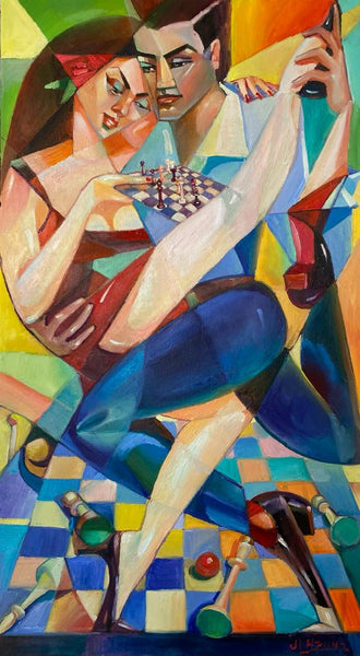 Let the pieces dance (50x90cm)