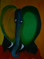 The elephant ( 90x120 cm )