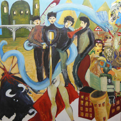 The rock band (150x150cm)