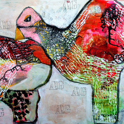 Høneæg med havudsigt (120x80 cm)